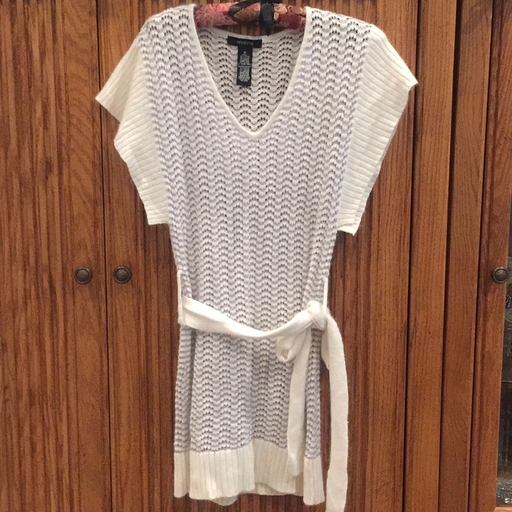 Super soft cream colored tunic sweater